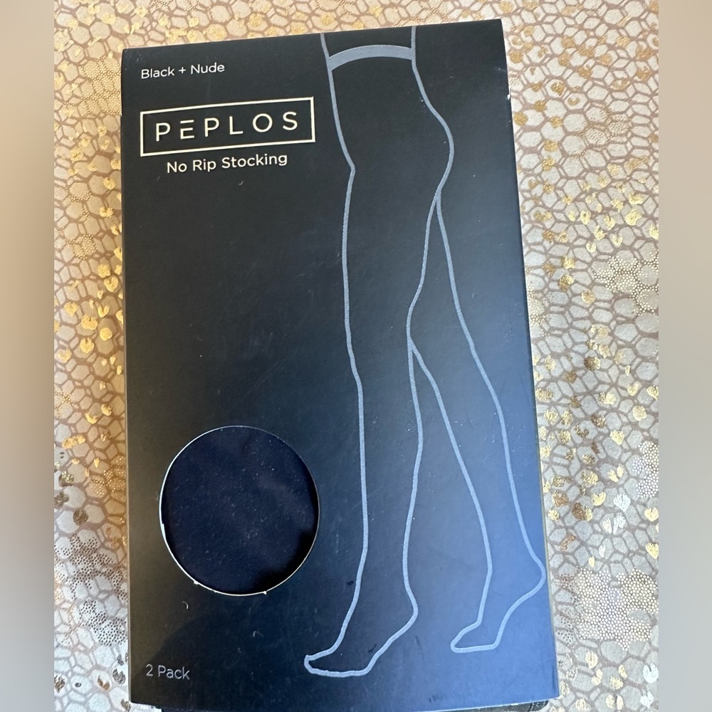 Peplos/ No Tip Stocking/ black & Nude